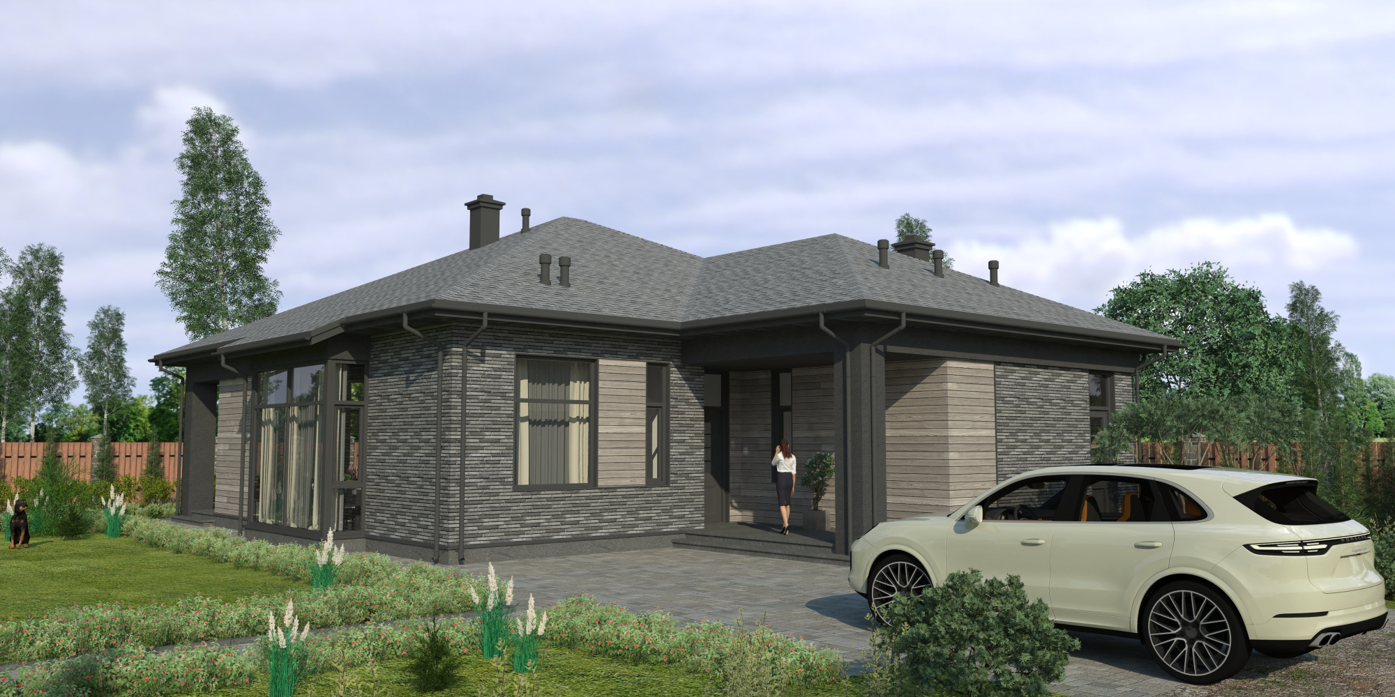 Дом с участком 120